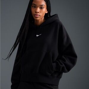Nike Sportswear Phoenix Fleece Women Over-Oversized Pullover Hoodie Black Large